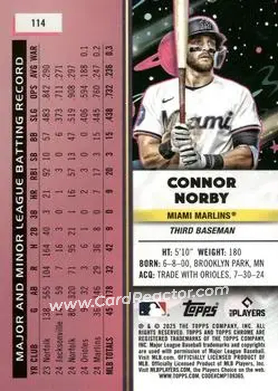 Back of Connor Norby