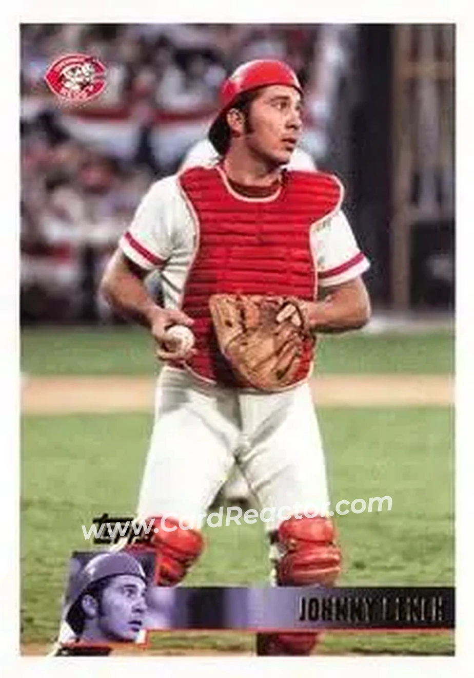 Front of Johnny Bench