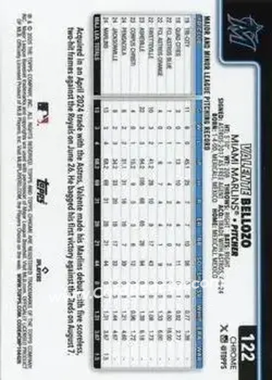 Back of Valente Bellozo