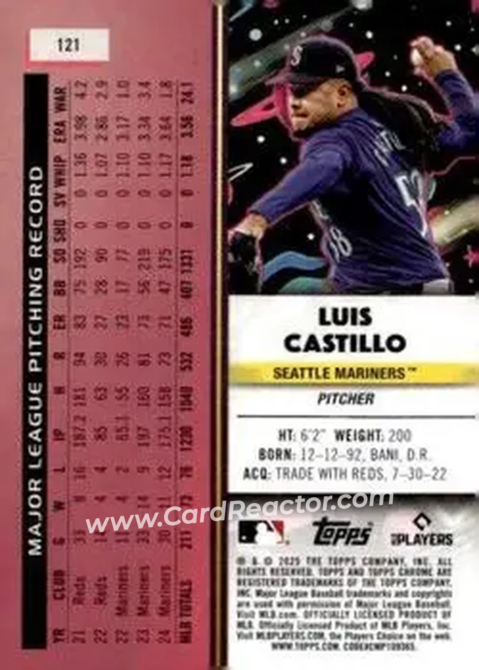 Back of Luis Castillo