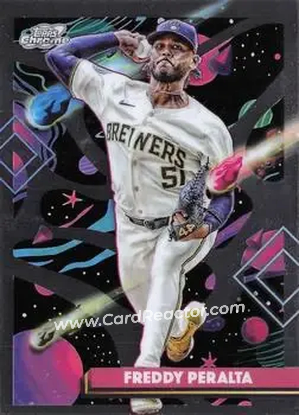 2025 Topps Chrome Cosmic #122 Freddy Peralta