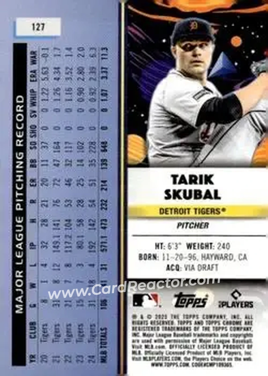 Back of Tarik Skubal