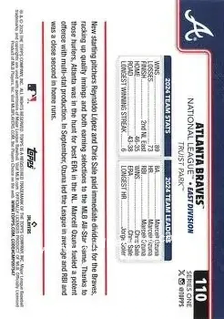 Back of Card #110