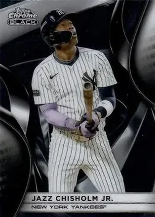 2025 Topps Chrome Black #144 Jazz Chisholm Jr.