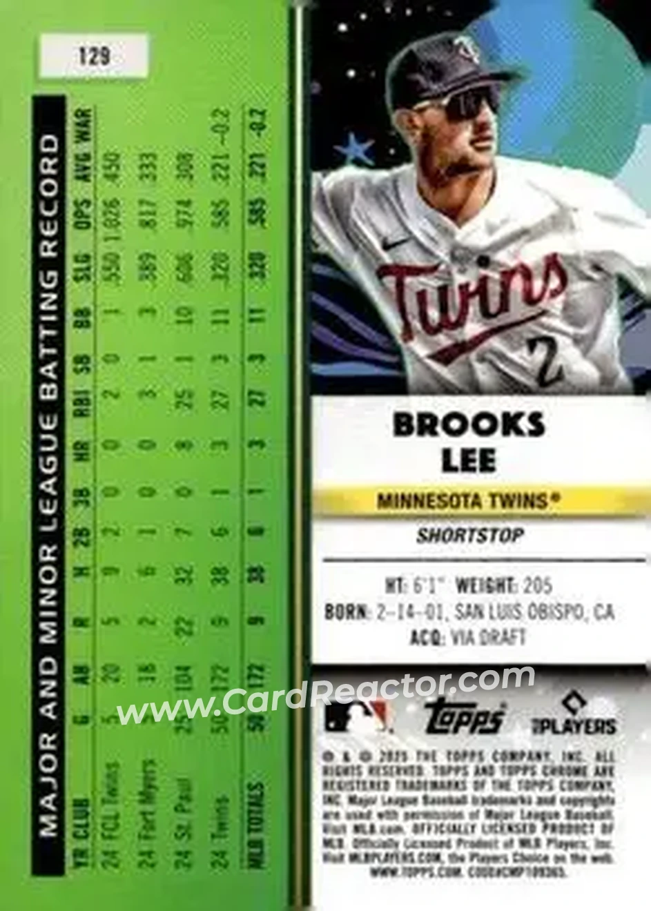 Back of Brooks Lee