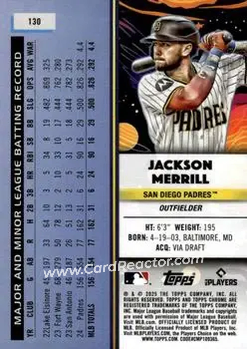 Back of Jackson Merrill