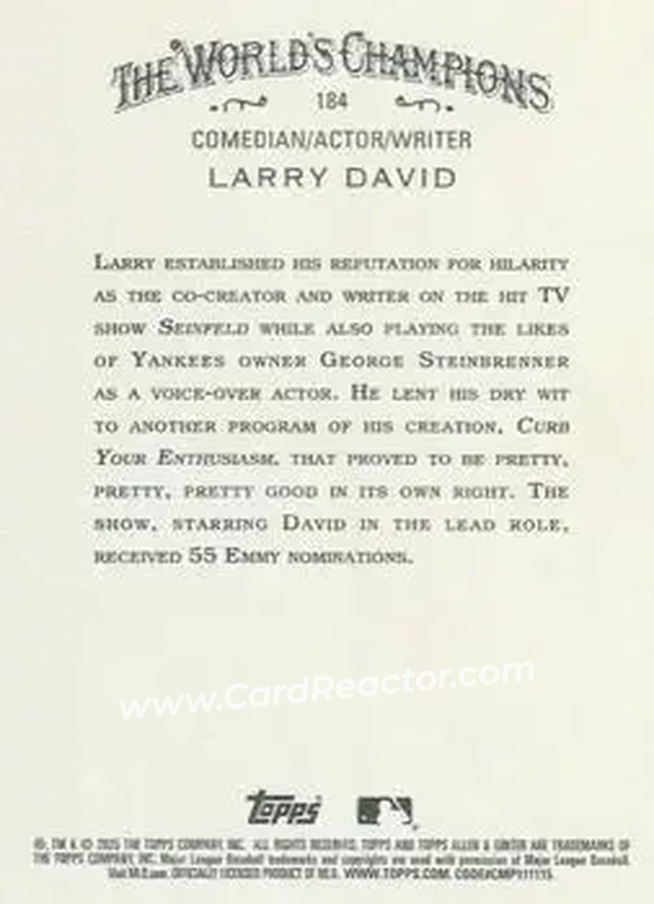 Back of Larry David