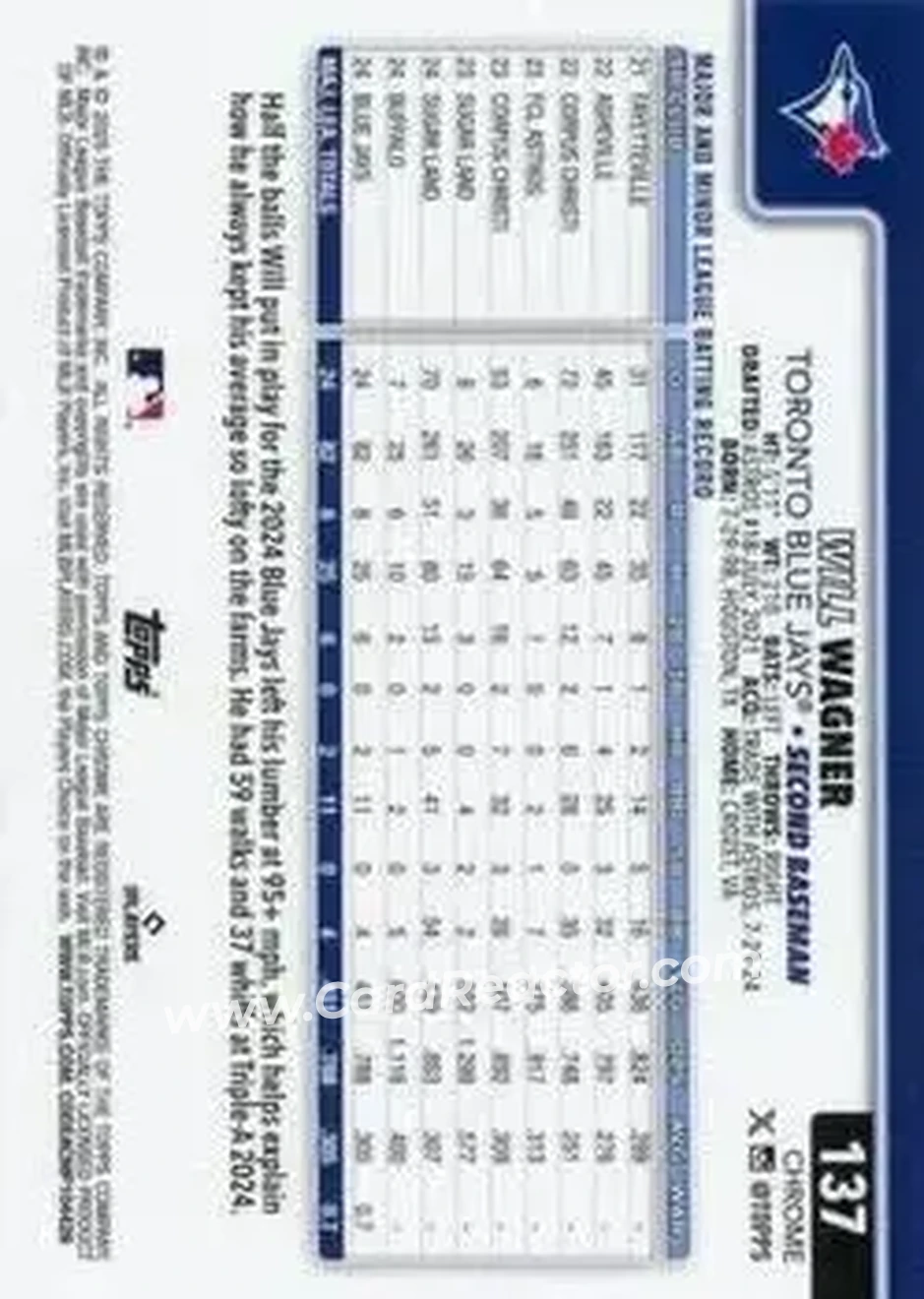 Back of Will Wagner