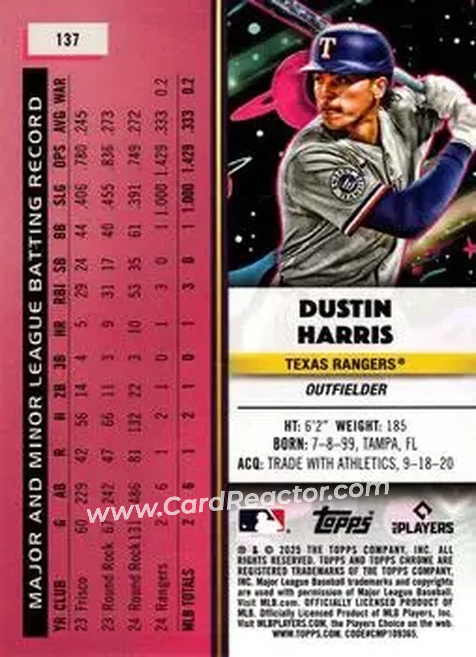Back of Dustin Harris