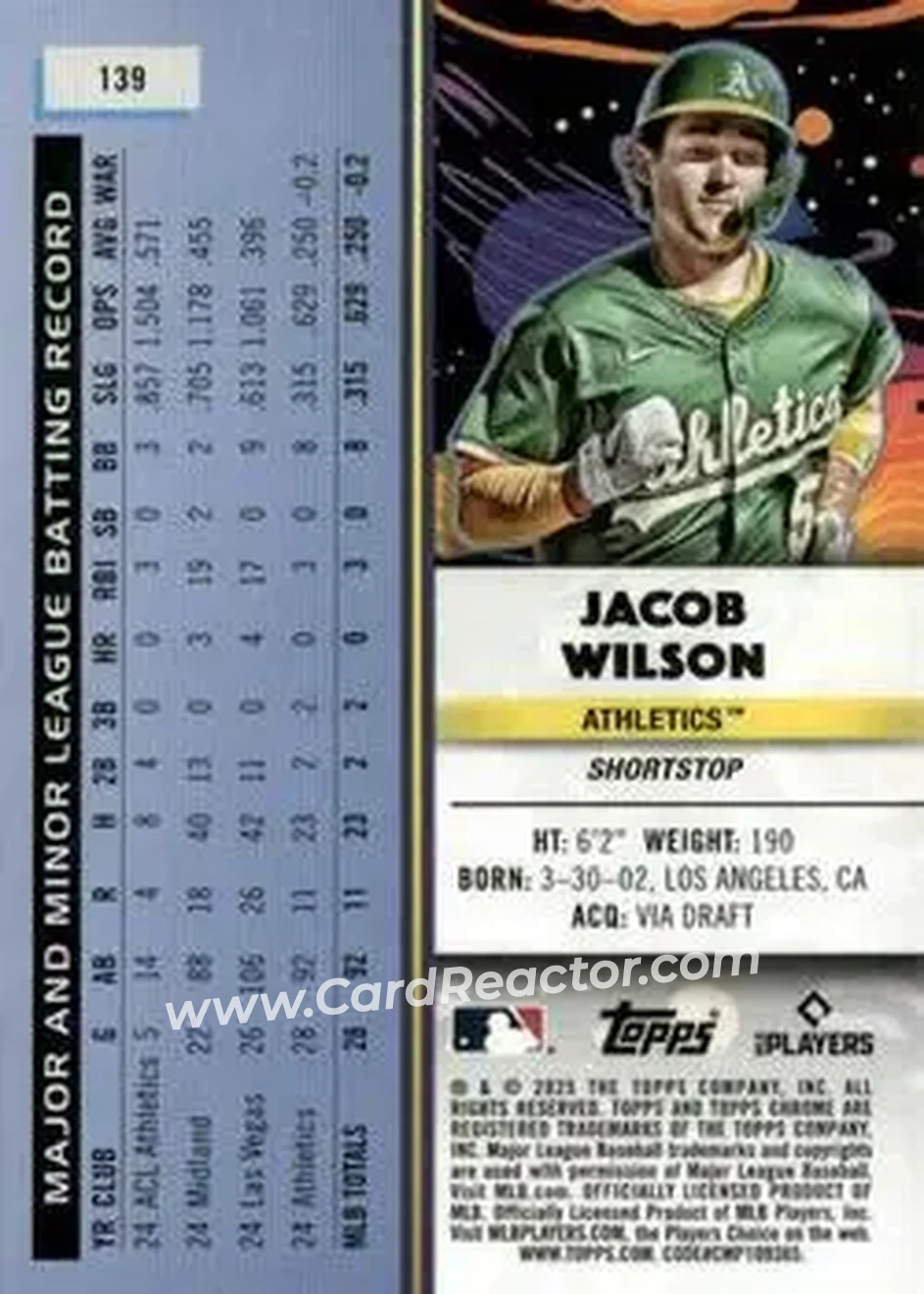 Back of Jacob Wilson