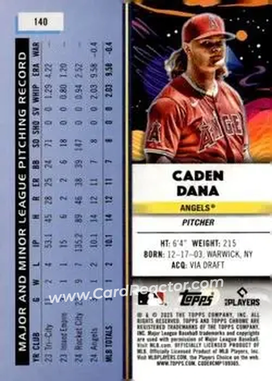 Back of Caden Dana