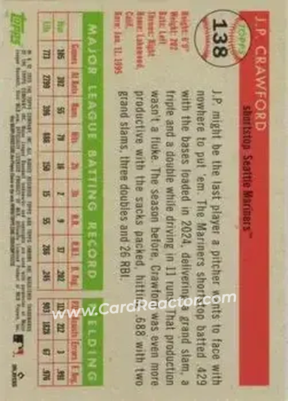 Back of J.P. Crawford