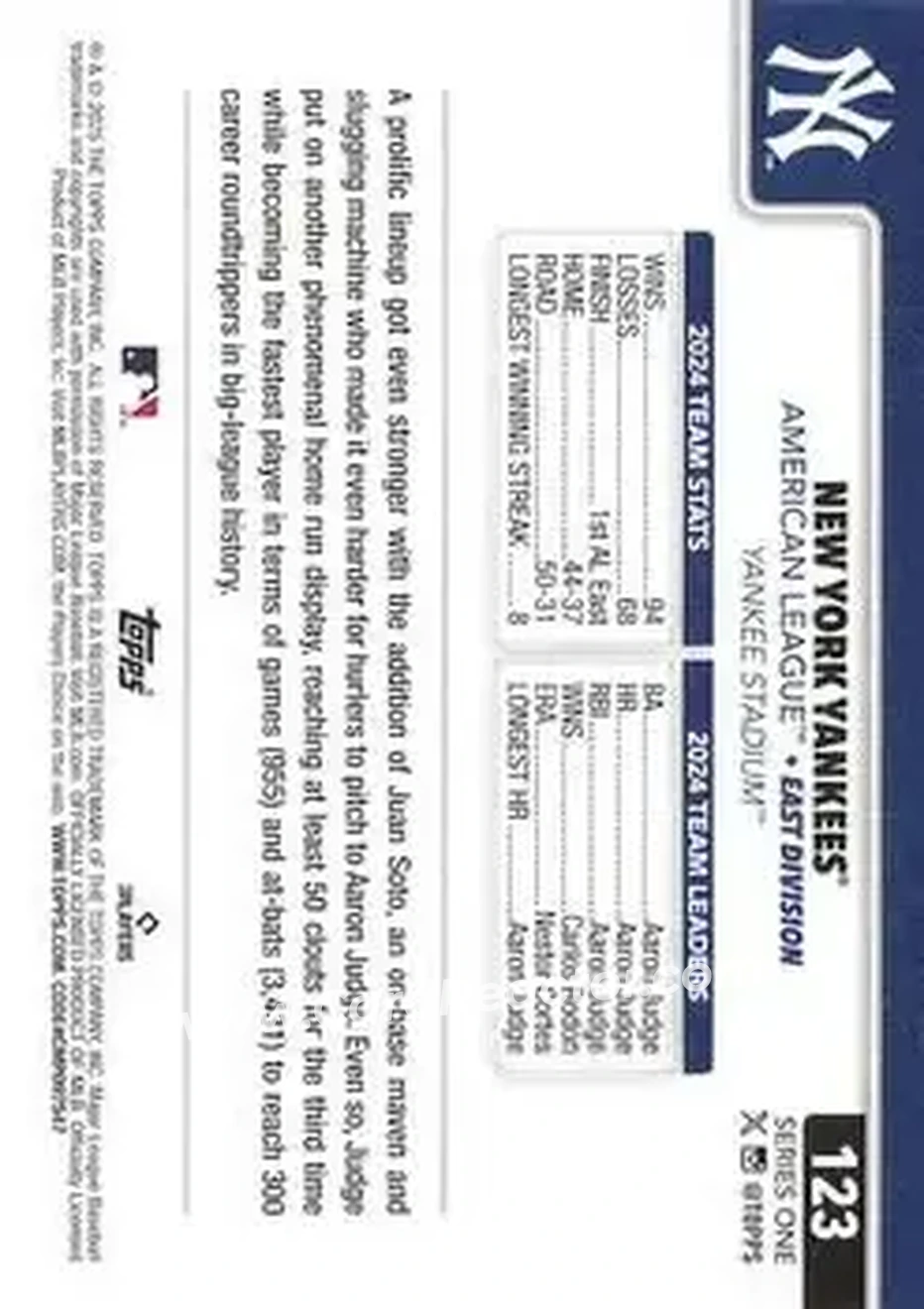 Back of Card #123
