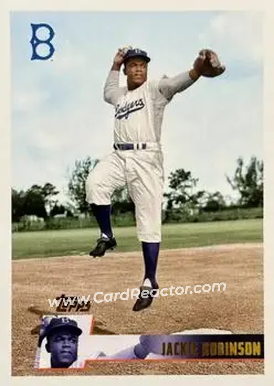 Front of Jackie Robinson