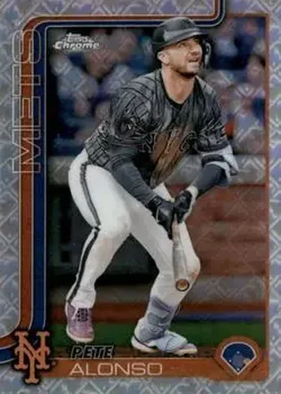 2025 Topps Chrome Logofractor Edition #136 Pete Alonso