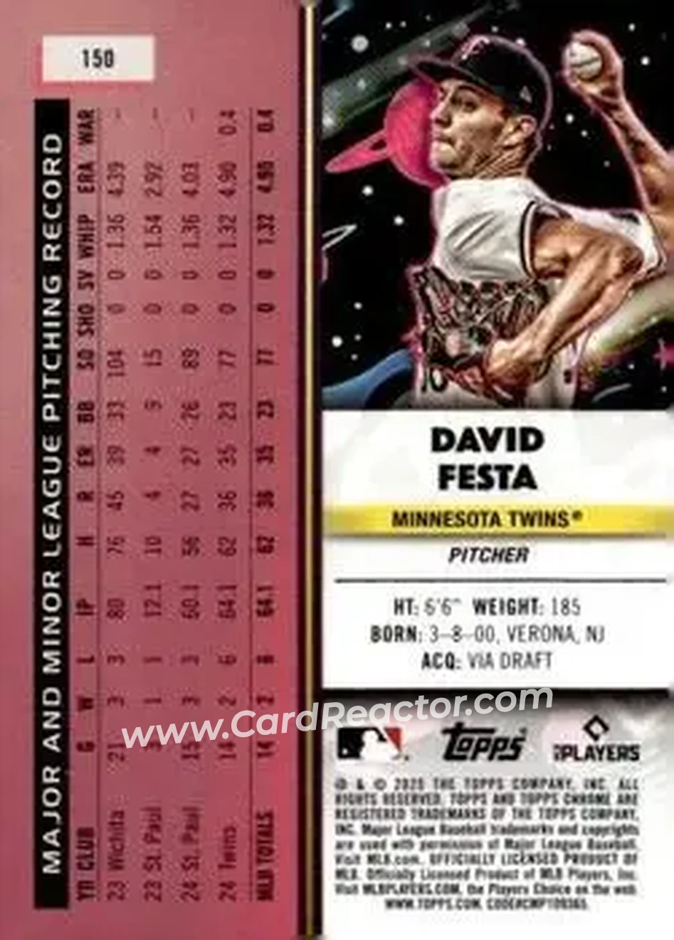 Back of David Festa