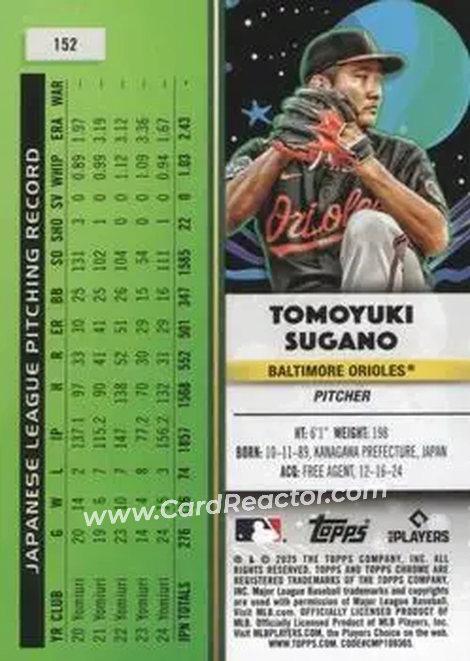 Back of Tomoyuki Sugano