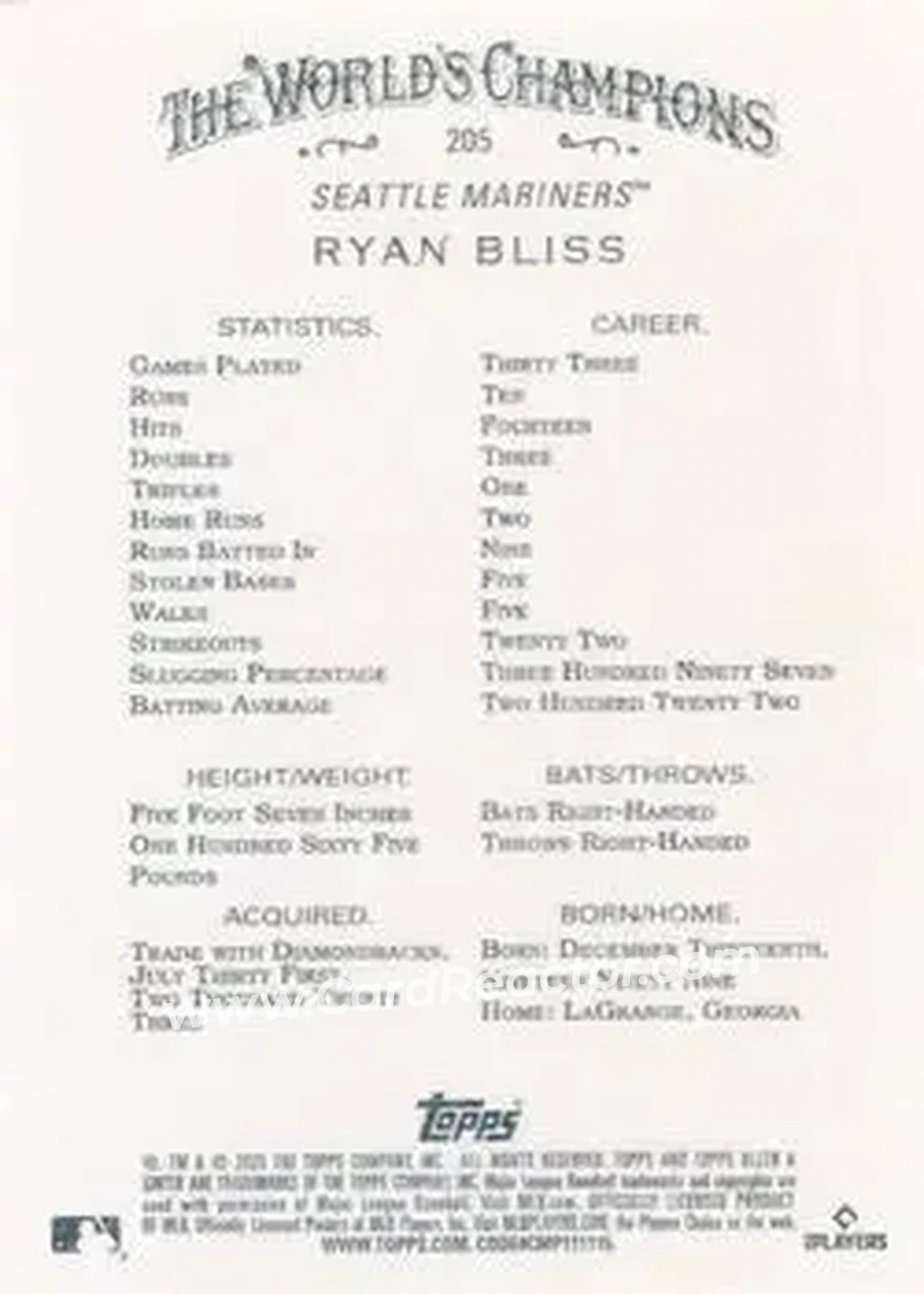 Back of Ryan Bliss
