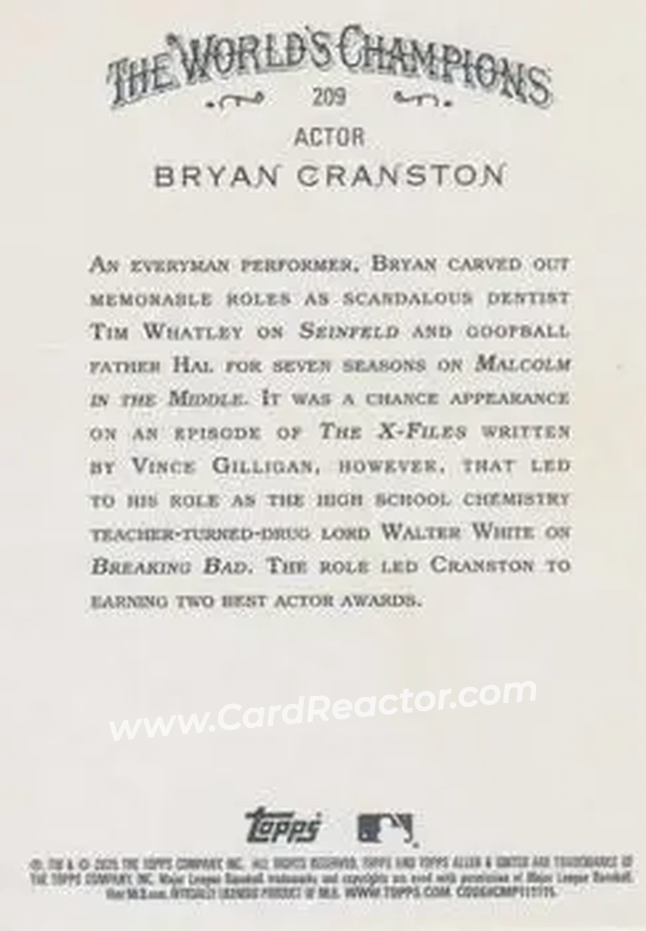 Back of Bryan Cranston