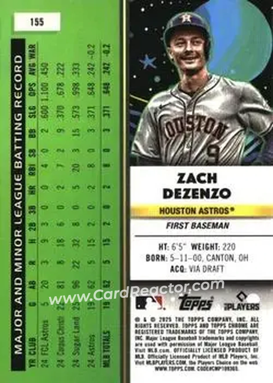 Back of Zach Dezenzo