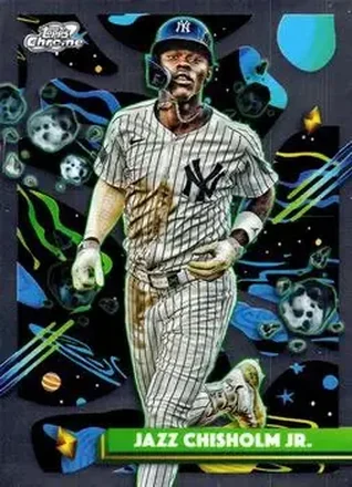 2025 Topps Chrome Cosmic #156 Jazz Chisholm Jr.