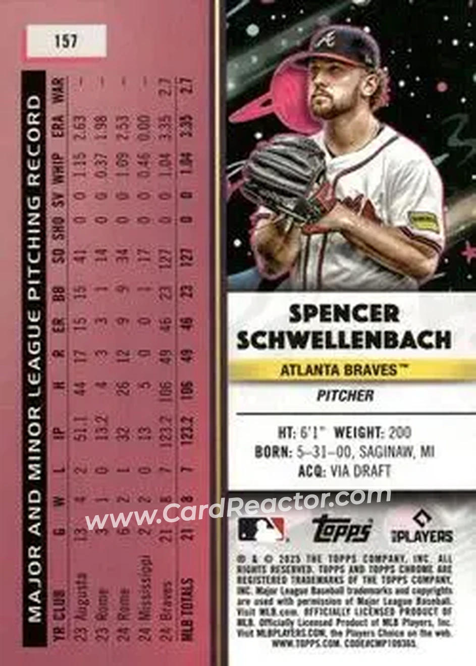 Back of Spencer Schwellenbach