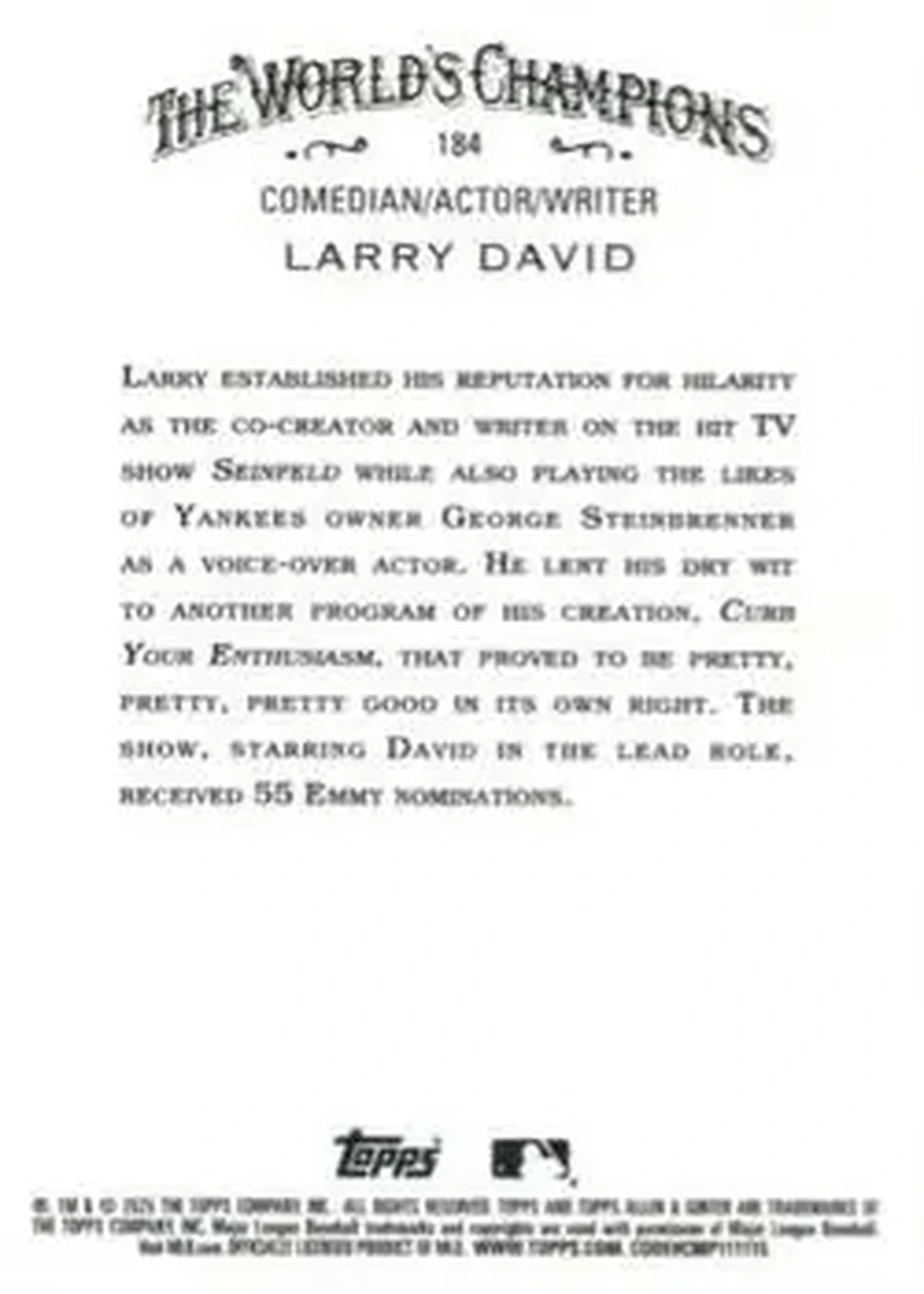 Back of Larry David