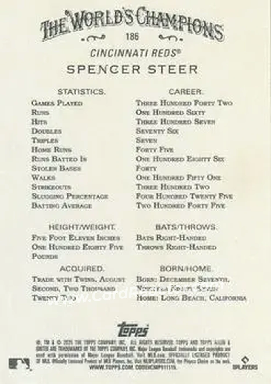 Back of Spencer Steer