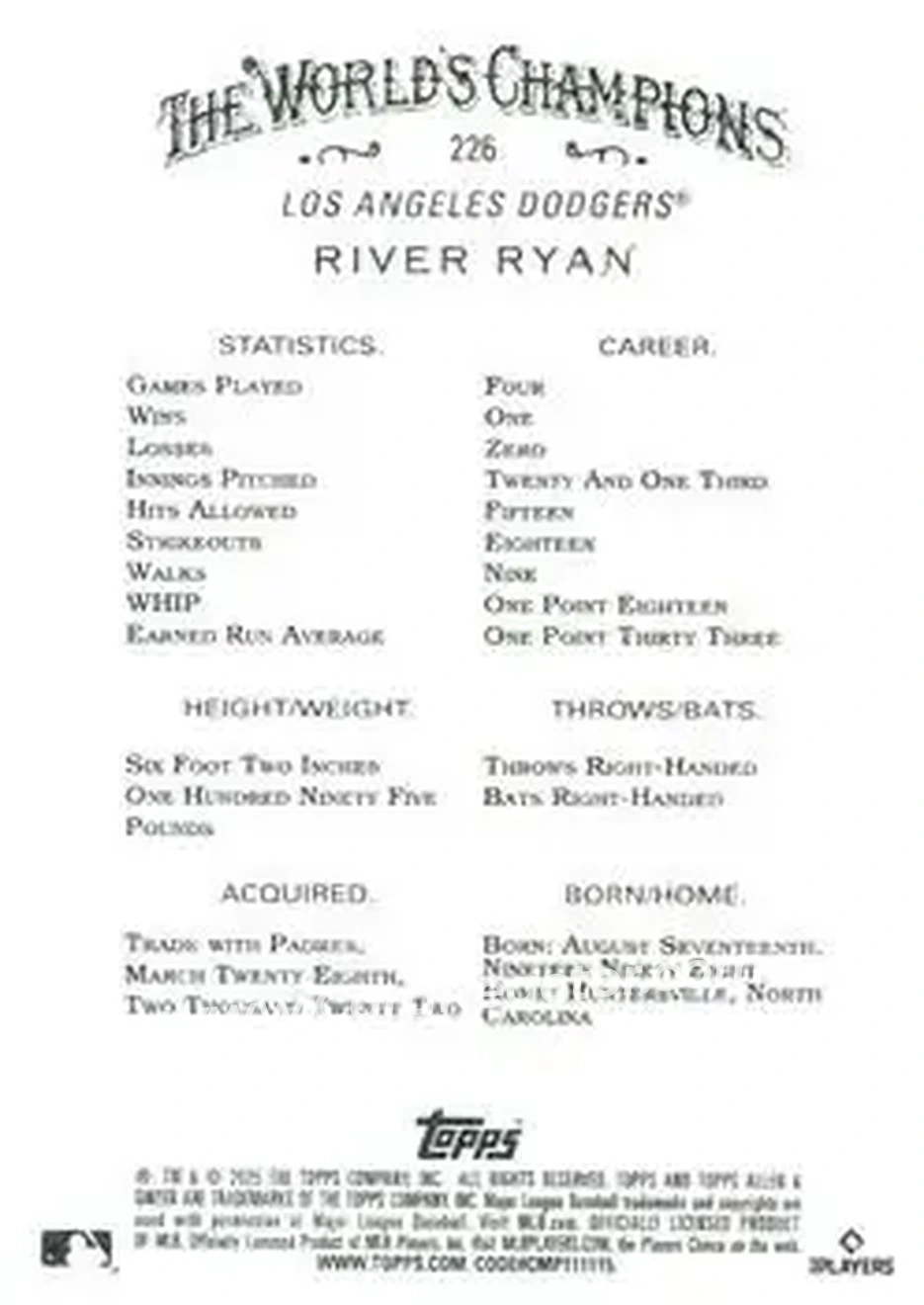 Back of River Ryan