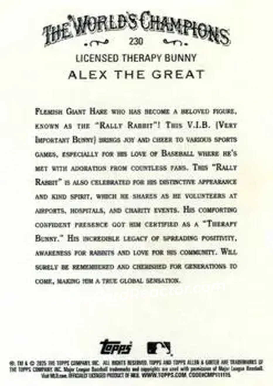Back of Alex the Great