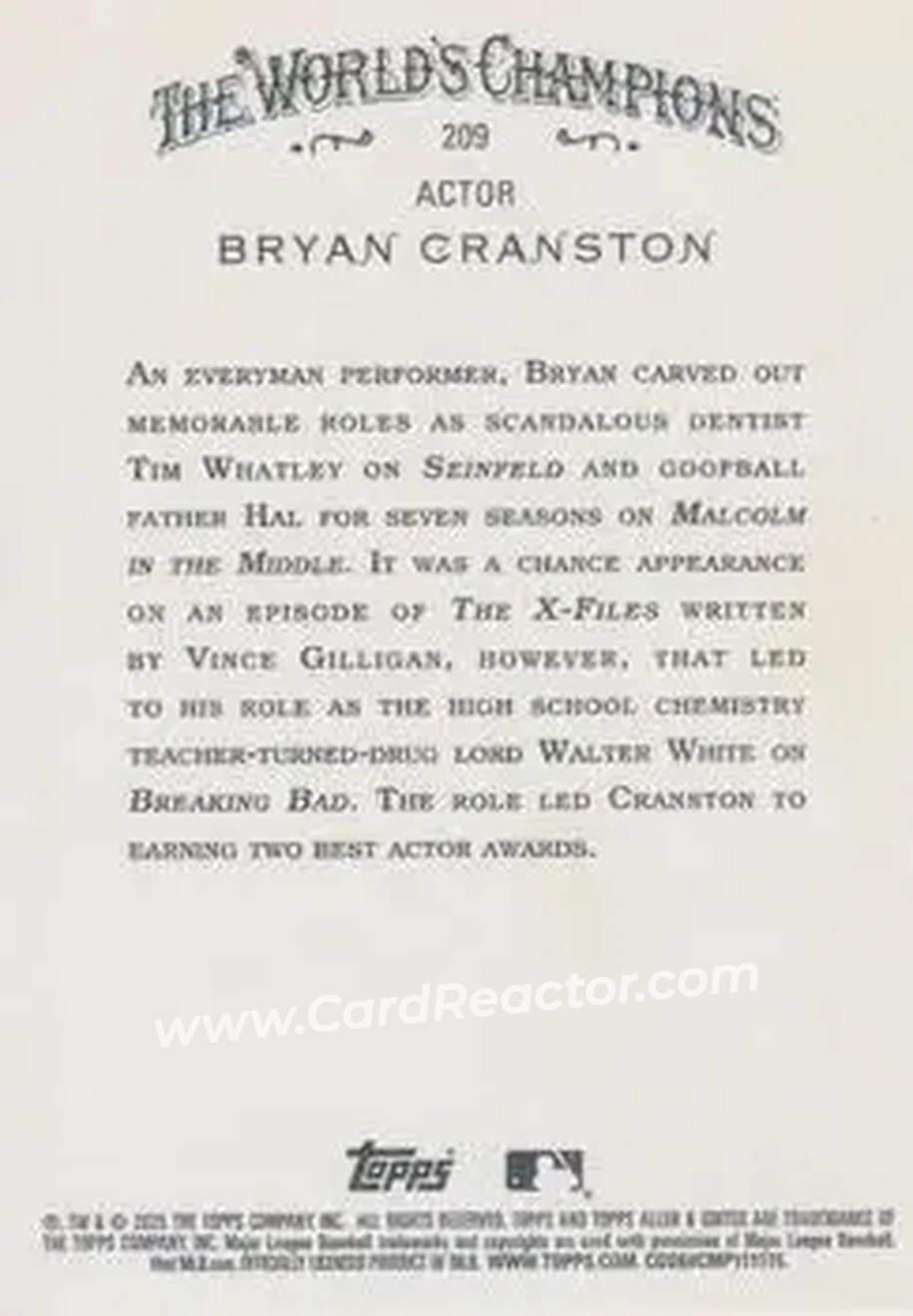 Back of Bryan Cranston