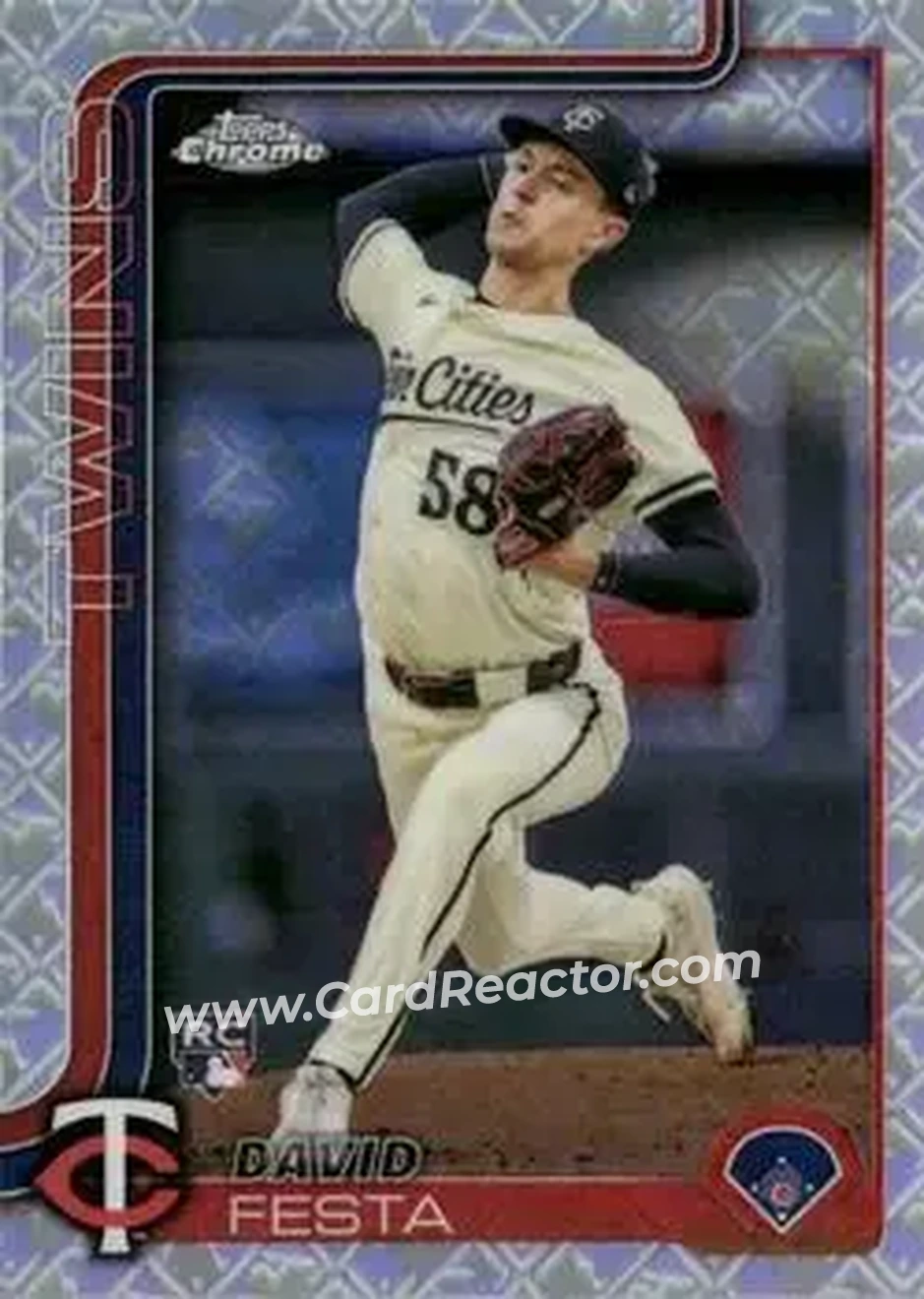 2025 Topps Chrome Logofractor Edition #156 David Festa