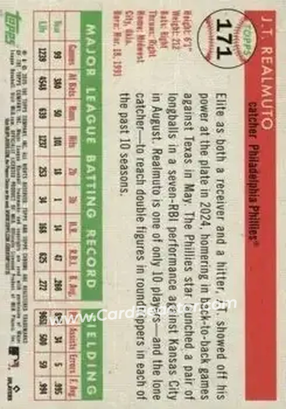 Back of J.T. Realmuto