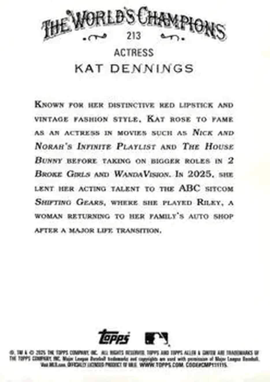 Back of Kat Dennings