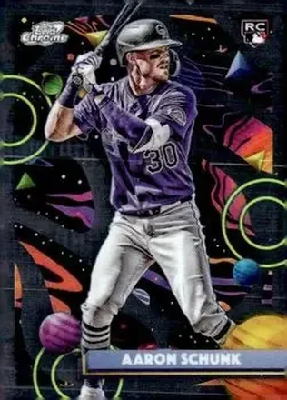 2025 Topps Chrome Cosmic #172 Aaron Schunk