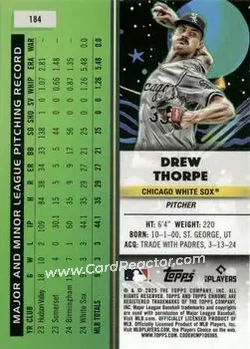 Back of Drew Thorpe