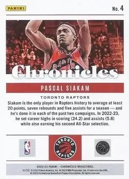 Back of Pascal Siakam