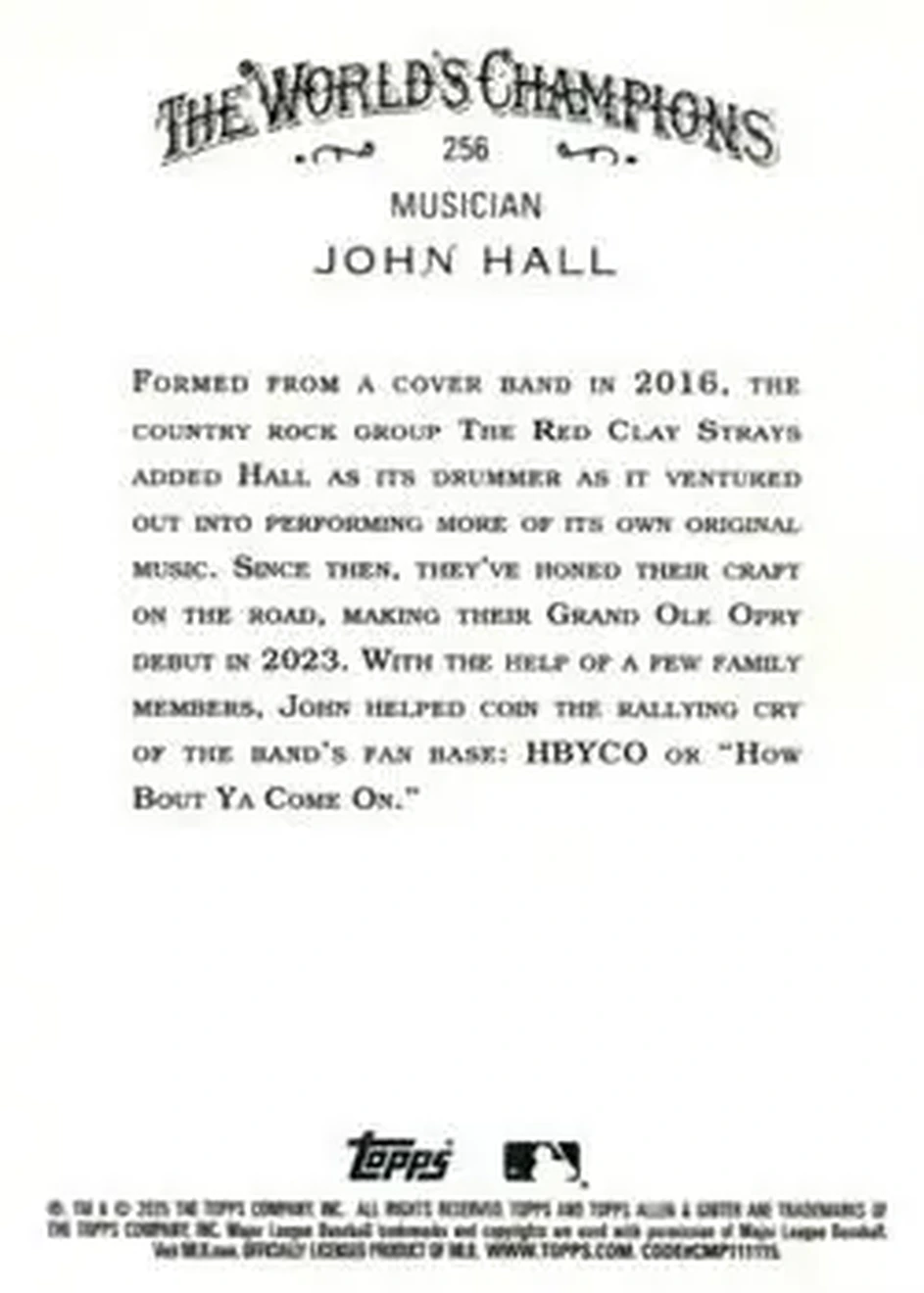Back of John Hall
