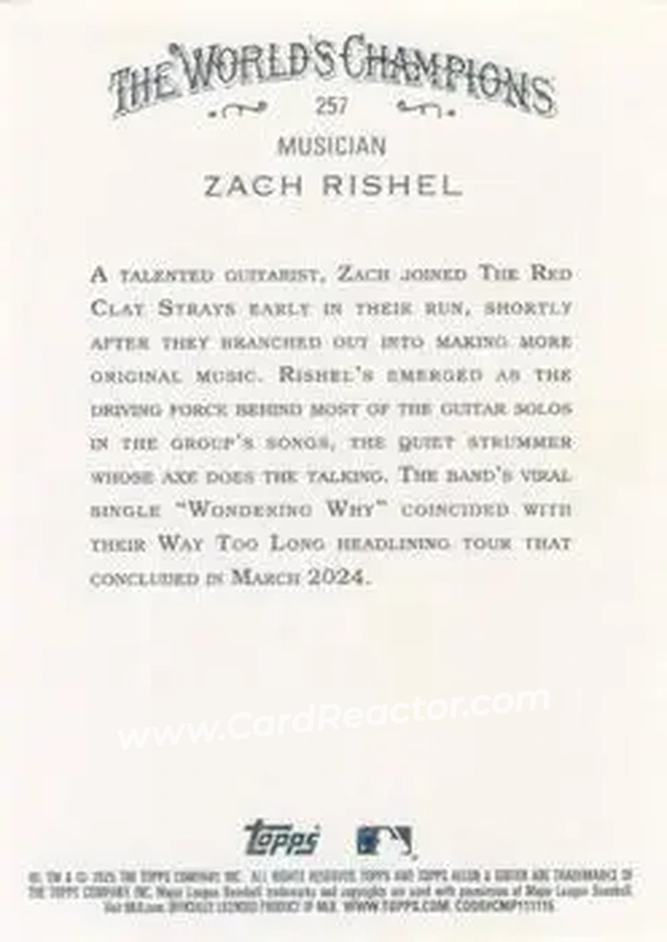 Back of Zach Rishel