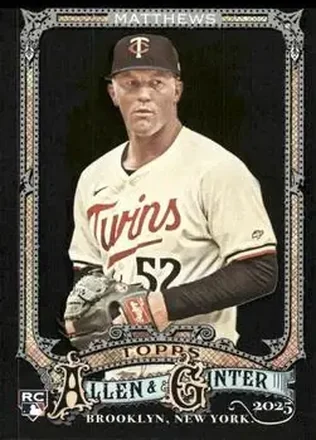 2025 Topps Allen & Ginter X #235 Zebby Matthews