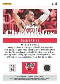 Back of Zach LaVine