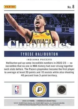 Back of Tyrese Haliburton