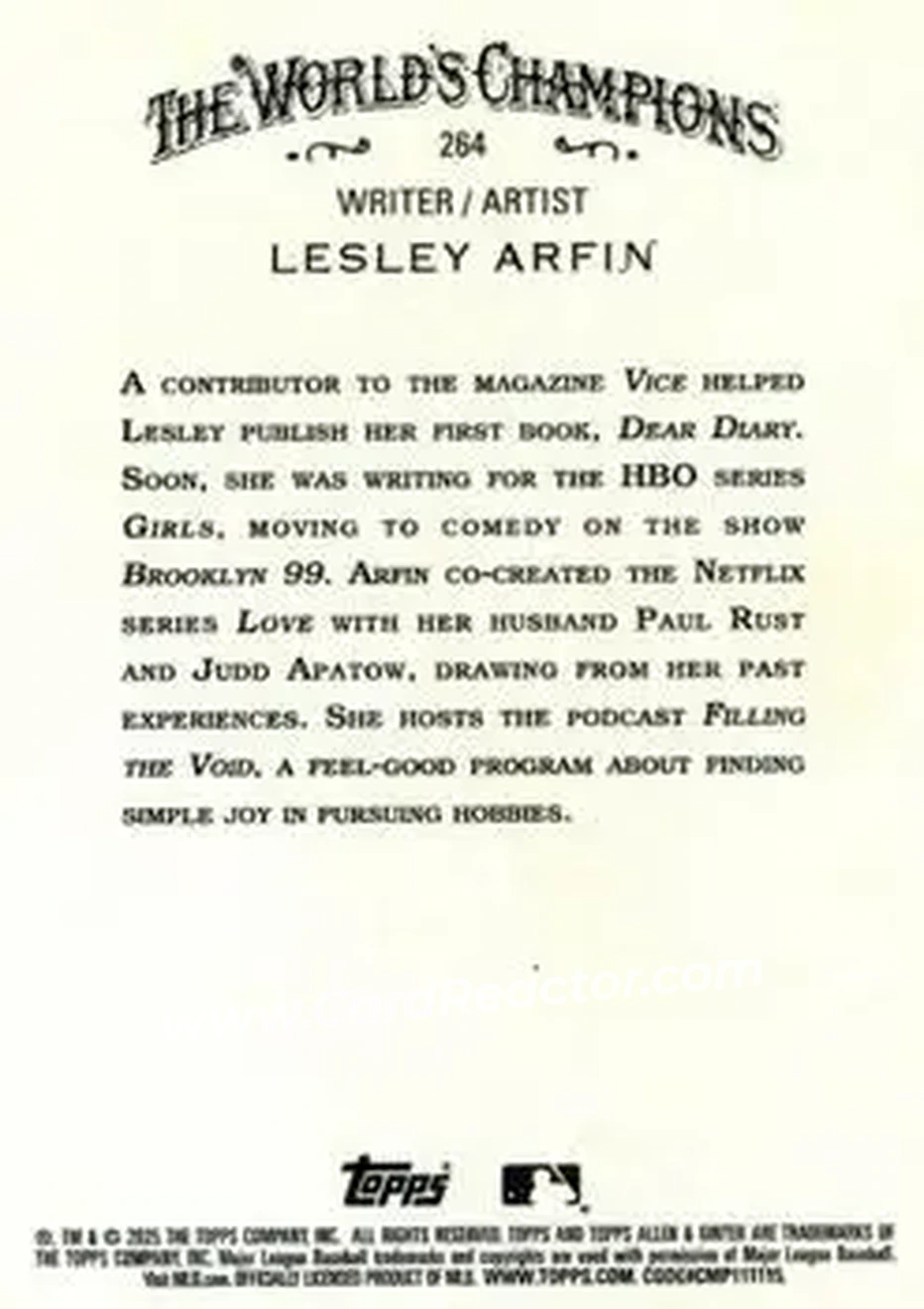 Back of Lesley Arfin