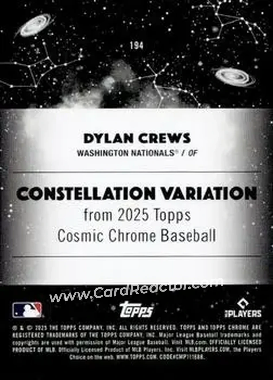 Back of Dylan Crews