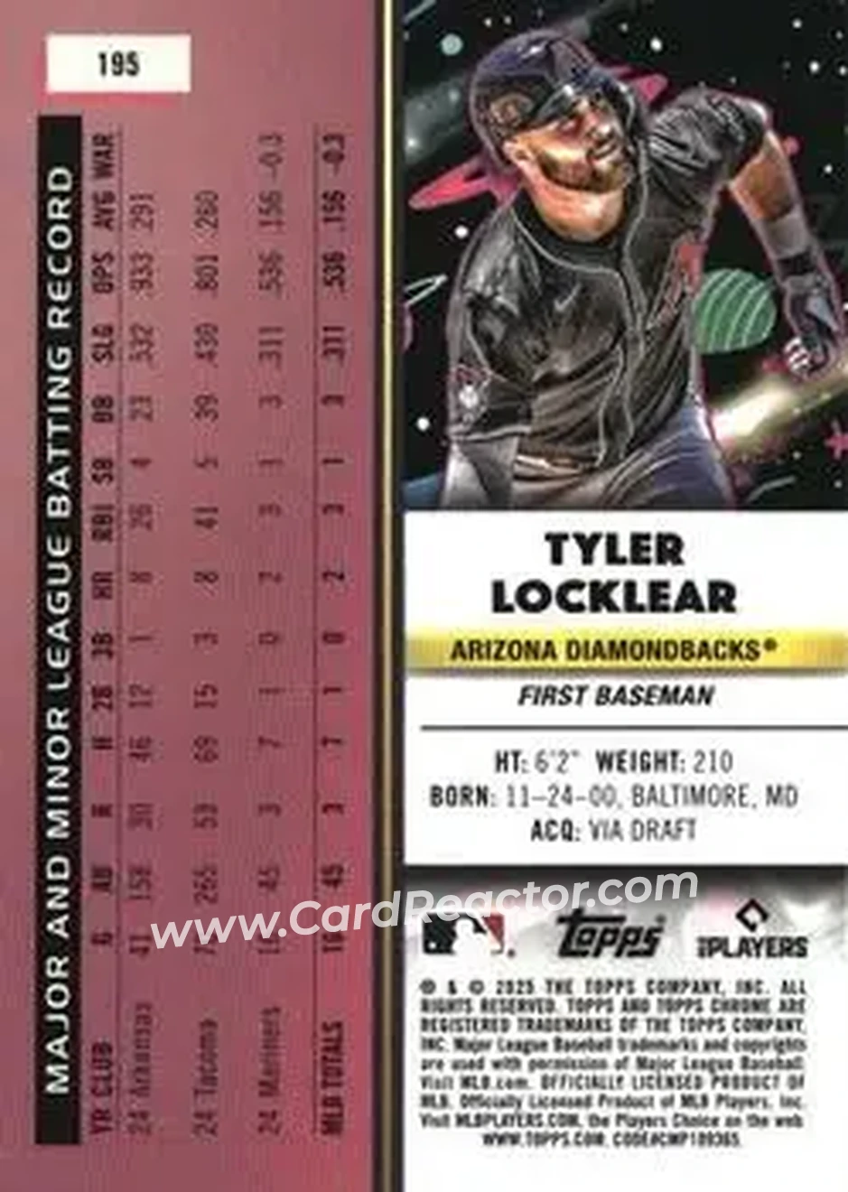 Back of Tyler Locklear