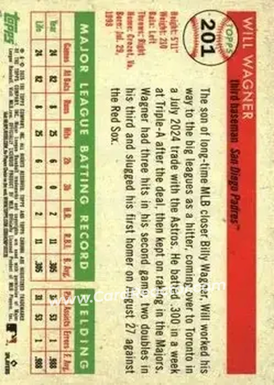 Back of Will Wagner