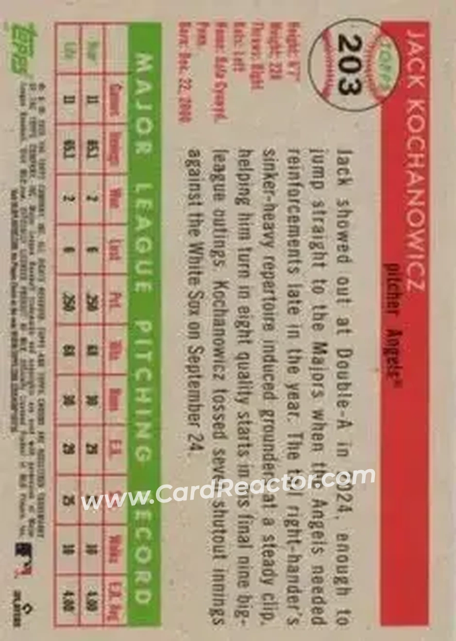 Back of Jack Kochanowicz