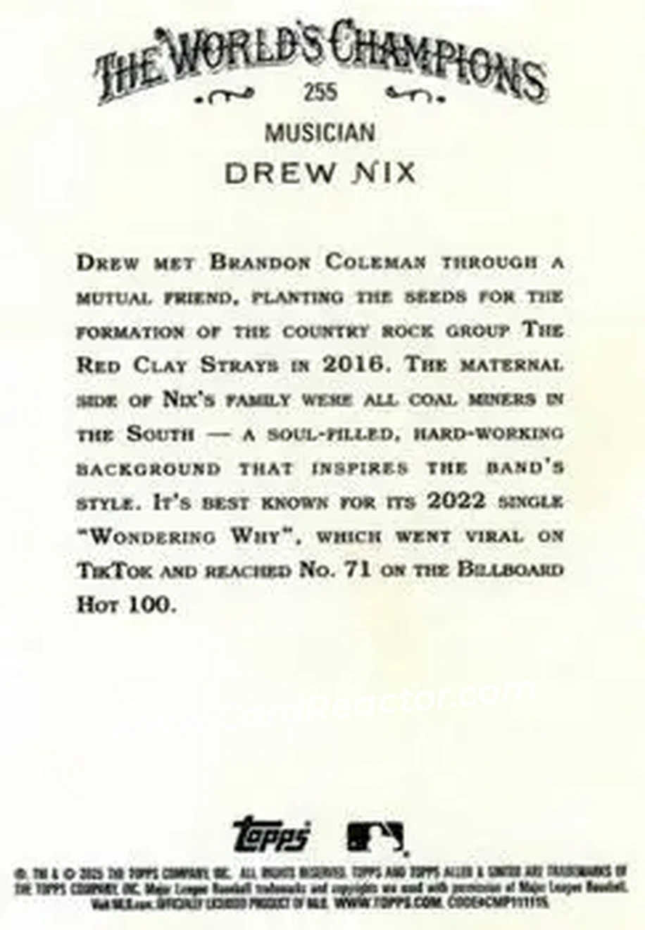 Back of Drew Nix