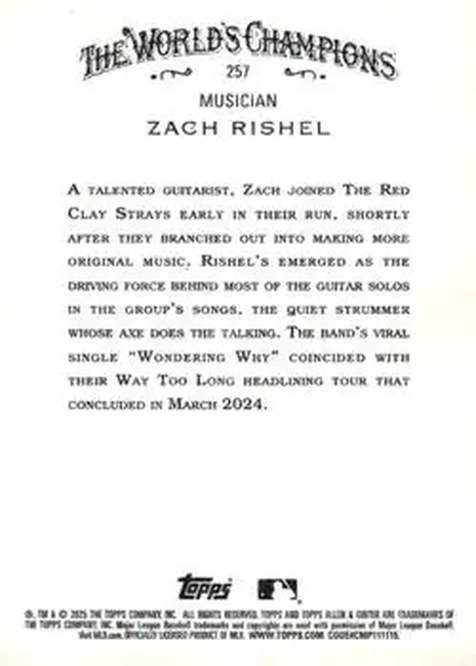 Back of Zach Rishel