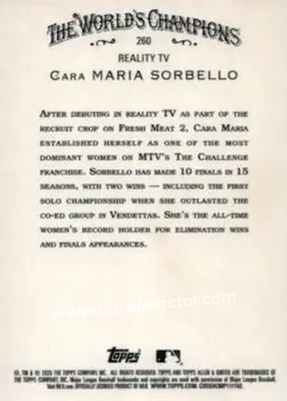 Back of Cara Maria Sorbello